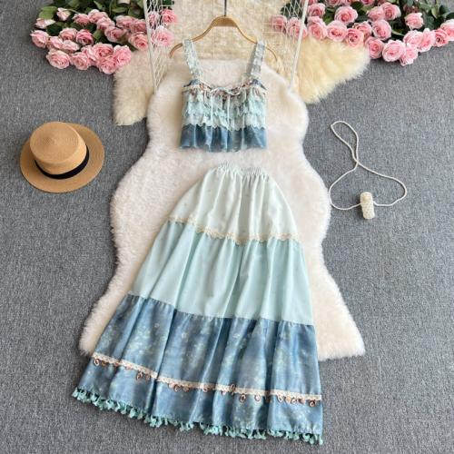 Polyester Two-Piece Dress Set & two piece Set
