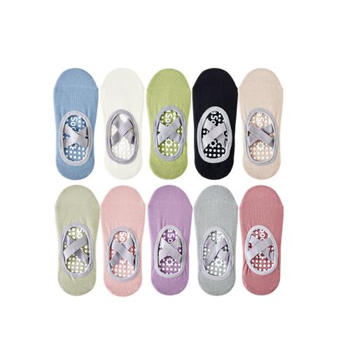 Cotton Women Yoga Sock antifriction & sweat absorption & anti-skidding Pair
