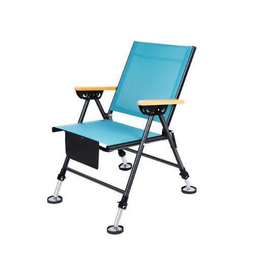Textilene & Aluminium Alloy adjustable & Multifunction Foldable Chair portable Solid blue PC