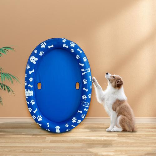PVC Inflatable Pet Bathing Tub hardwearing blue PC