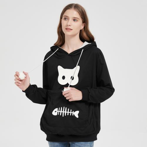 Tela mezclada & Algodón Mujeres Sudaderas, impreso, Dibujos animados, más colores para elegir,  trozo