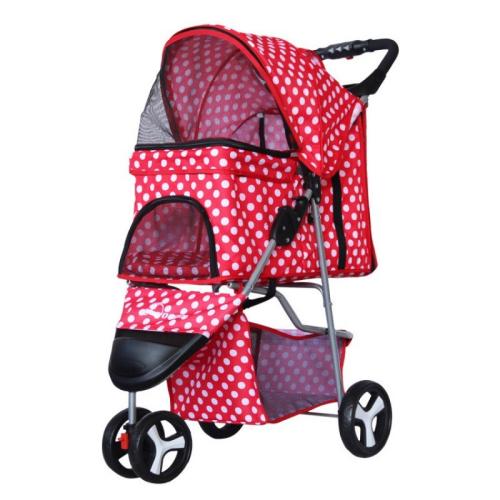 Steel & Oxford foldable Pet Stroller Rain Cover portable & hardwearing Solid PC