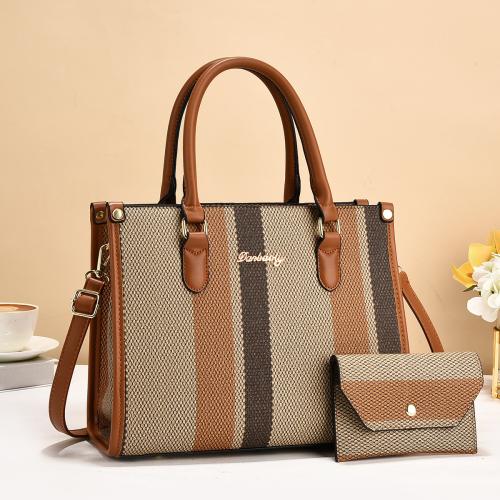 PU Leather Tote Bag Bag Suit two piece Set