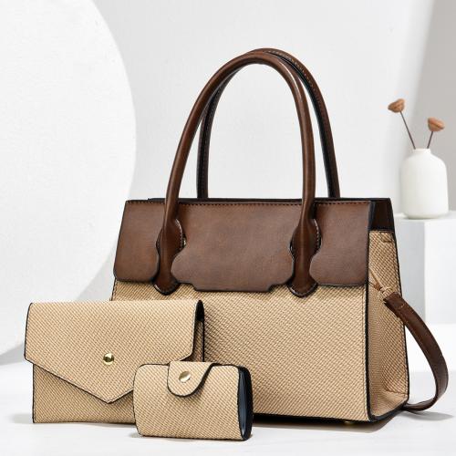 PU Leather Bag Suit large capacity & three piece Set