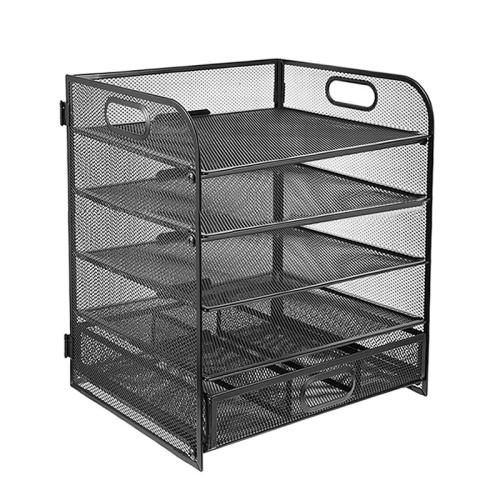 Metal Multifunction Document Storage Frame black PC