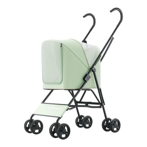 Metal & Oxford & Gauze foldable Pet stroller portable & hardwearing Solid PC
