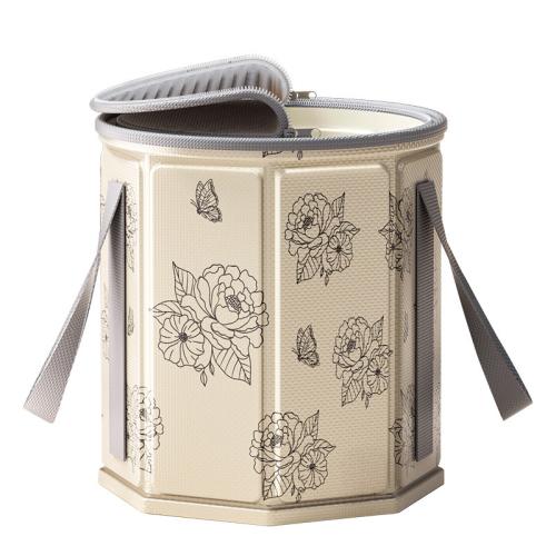 PVC Rubber & Pearl Cotton & Oxford foldable Foot SPA Bucket portable PC
