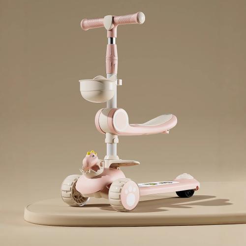 PU Rubber & Carbon Steel & Polypropylene-PP with speaker & foldable & Multifunction Scooter Solid PC