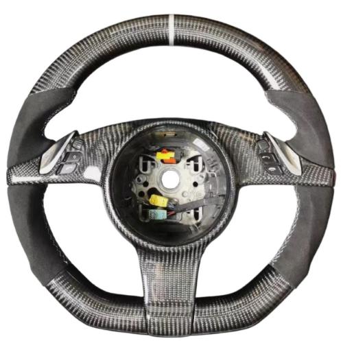 Carbon Fiber Alcantara Steering Wheel for Porsche Cayenne Macan Panamera 911