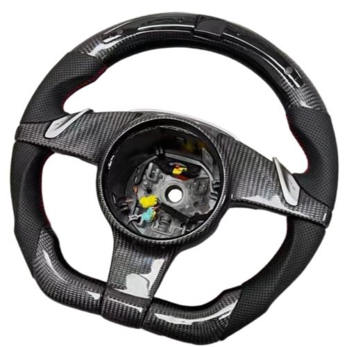 LED Carbon Fiber Leather Steering Wheel for Porsche Cayenne Macan Panamera 911