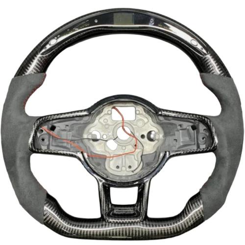 Alcantara LED Carbon Fiber for VW Golf 7.5 GTI MK7 GTS GTD GTE R Steering Wheel