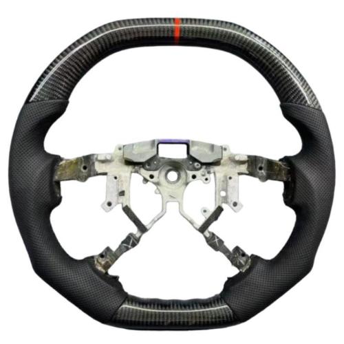 Real Carbon Fiber Leather Steering Wheel For Toyota Tundra Sequoia 2007-2013