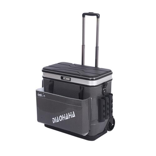 EVA Multifunction Fishing bucket portable Aluminium Alloy & ABS gray PC