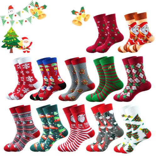Polyester et coton & Polyester Chaussette de Noël : Beaucoup