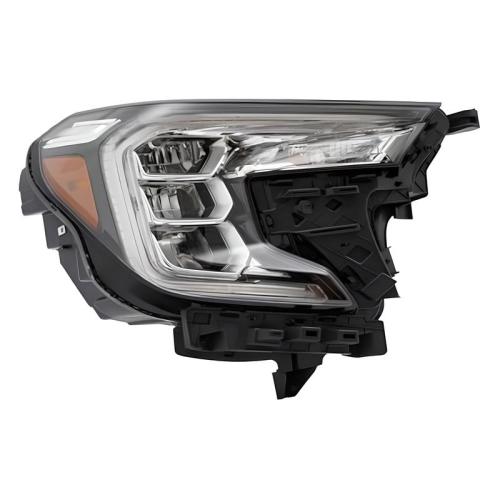 For 2022 2023 GMC Terrain LED Headlight Headlamp Assembly Passenger Right Side Black Housing Clear Lens 12V