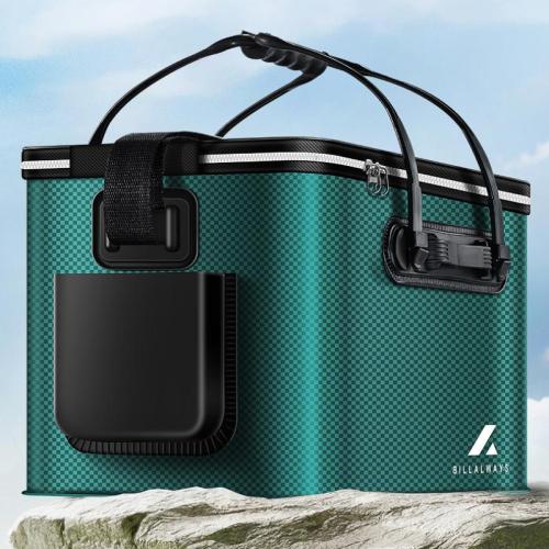 EVA foldable Fishing bucket portable green PC