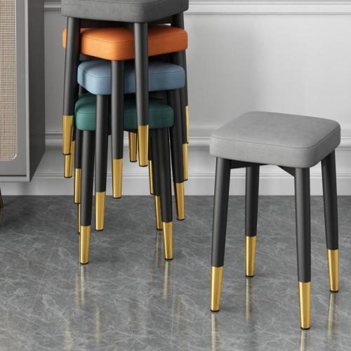 Emulsion & Solid Wood stackable Stool durable PC