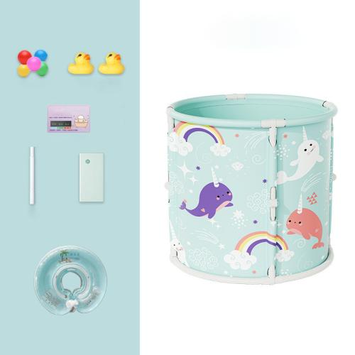 Pearl Cotton & Cloth & PVC foldable Bathtub for children PC