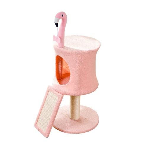 Sisal Hemp Multifunction Cat Climbing Frame hardwearing pink PC