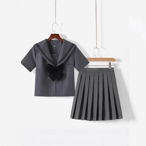 Polyester Women Sailor Suit & two piece Set