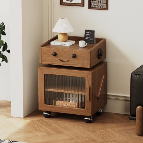 Madera maciza Mesa de noche, cara de la sonrisa, más colores para elegir,  trozo