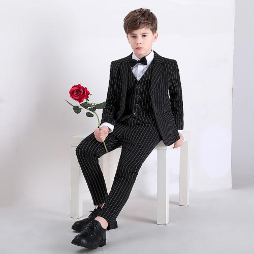 Polyester Boy Leisure Suit black Set