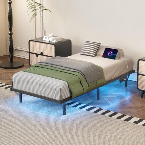 Steel Bedframe black PC