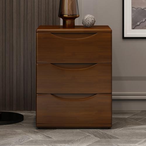 Solid Wood triple layer Bedside Cabinet Solid PC