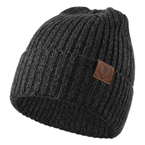 Acrylic windproof Knitted Hat flexible & thermal & breathable Solid : PC