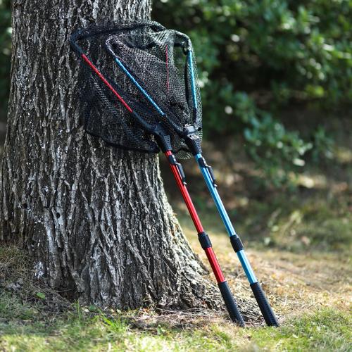 Mesh Fabric & Aluminium Alloy foldable Fish Net Rubber PC