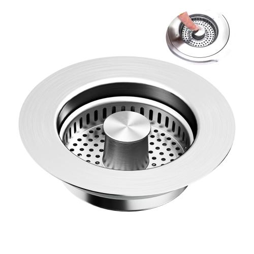 Stainless Steel Sink Stopper durable silver PC