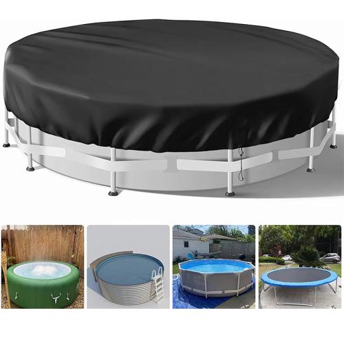 Oxford & Polyester Waterproof Pool Cover durable & anti ultraviolet Solid black PC
