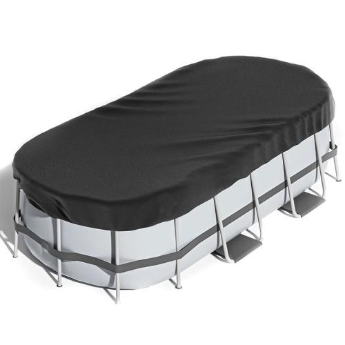 Polyester Waterproof Pool Cover durable & anti ultraviolet Solid black PC