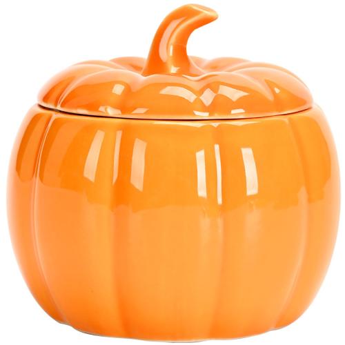 Ceramics dampproof Storage Jar Halloween Design & for storage Solid orange PC