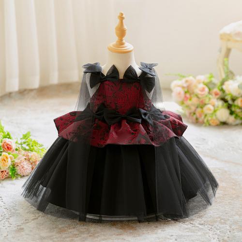 Gauze & Polyester Princess Girl One-piece Dress PC