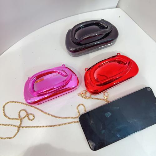 PVC Shell Shape Clutch Bag with chain PC
