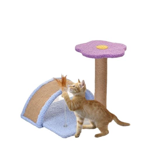 Sisal Hemp & Plush Multifunction Cat Climbing Frame hardwearing PC