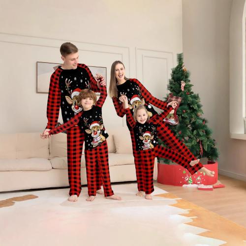 Polyester Vêtements de nuit parent-enfant plus de couleurs pour le choix Ensemble