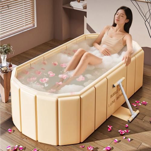 Nd-Fe-B magnets & PE Cotton & PVC heat preservation Foldable Bathtub durable printed letter gold PC