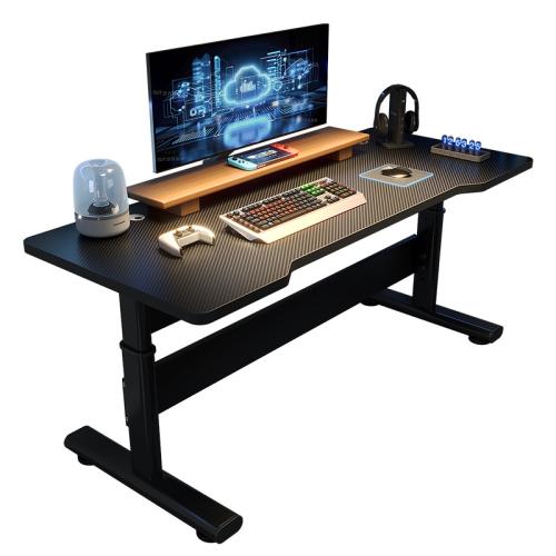 Steel & Medium Density Fiberboard PC Desk durable black PC