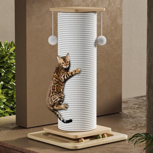 Solid Wood Cat Scratch Board hardwearing & anti-skidding PC
