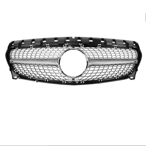 Diamond star grille grill For Mercedes Benz R117 W117 CLA250 2013-2019 Silver ZS
