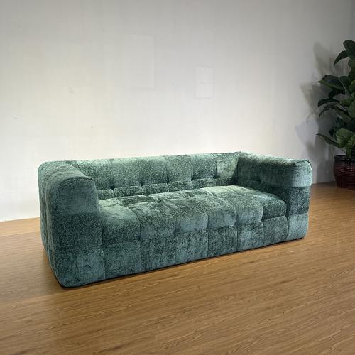 Sponge & Corduroy Soft Compression Sofa Solid green PC