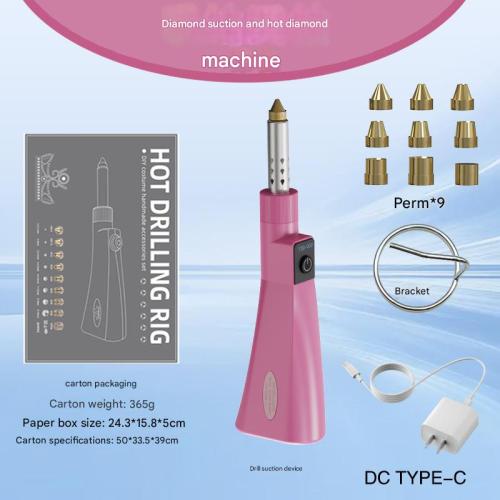 Engineering Plastics & Stainless Steel Multifunction Dotting Tools Set pink Set