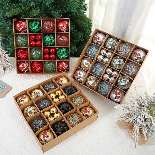 Plastic Christmas Decoration Balls Set