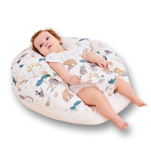 Pearl Cotton & Cloth & Cotton Baby Feeding Pillow detachable & breathable PC