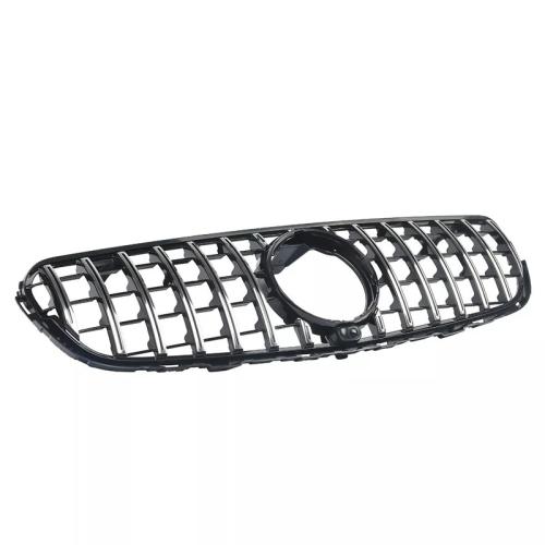Chrome Front Grille Grill GT Style For Mercedes GLC-Class X253 C253 W253 2015-19