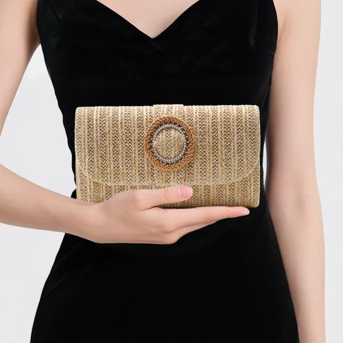 Polyester Easy Matching & Vintage Clutch Bag with chain PC