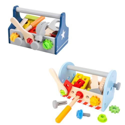 Children's educational wooden DIY portable tool play house screw nut toy