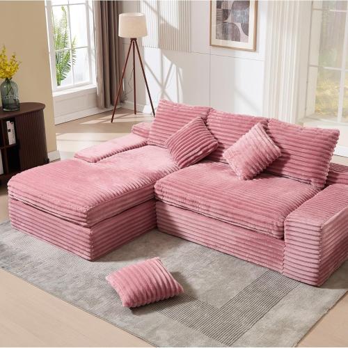 Rabbit Fur & Sponge Compression Sofa PC